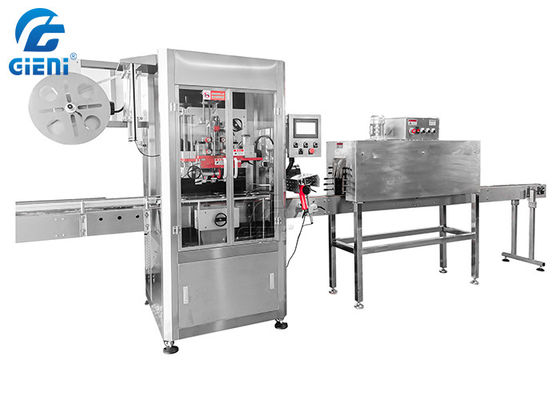 Düzensiz Düz Şişe Shrink Sleeve Etiketleme Makinesi 200 Adet / Dakika