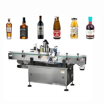 Yuvarlak Şişe İçin Yüksek Hızlı İki Taraflı Etiketleme Makinesi